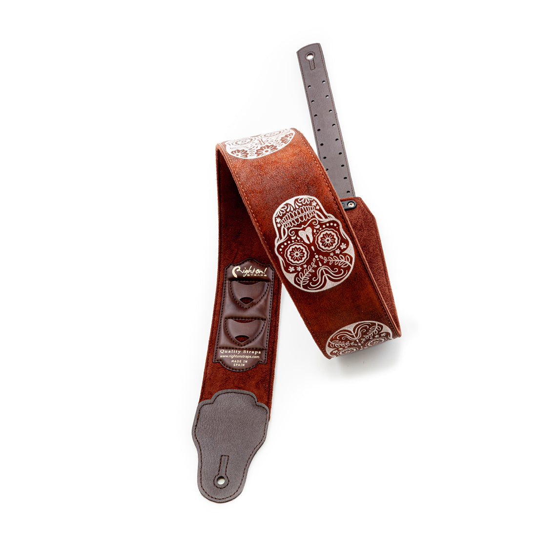 Right On Straps LEATHERCRAFT Sugar Woody Guitar Strap