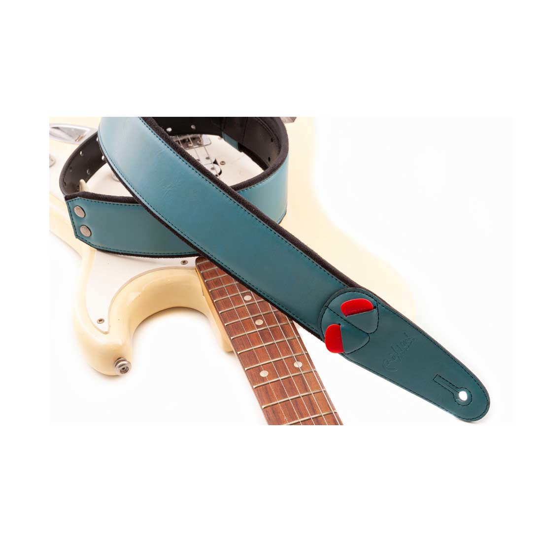 Right On Straps MOJO Charm 60 Teal Guitar Strap