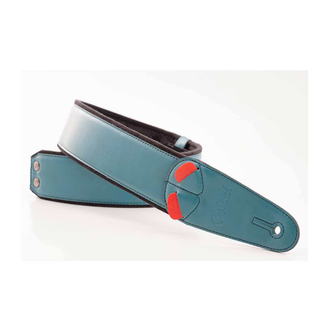 Right On Straps MOJO Charm 60 Teal Guitar Strap
