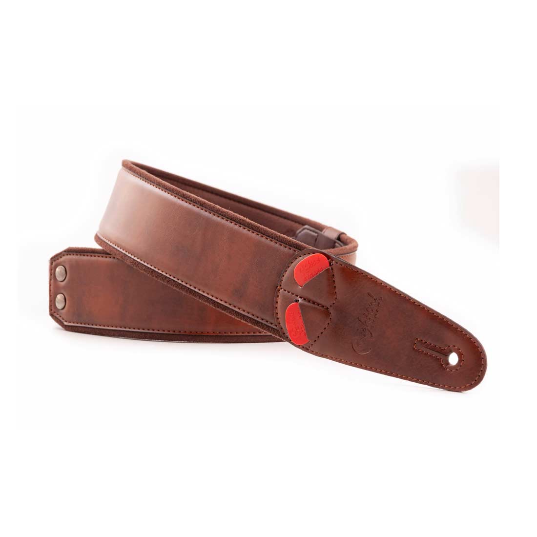 Right On Straps MOJO Charm 60 Brown Guitar Strap