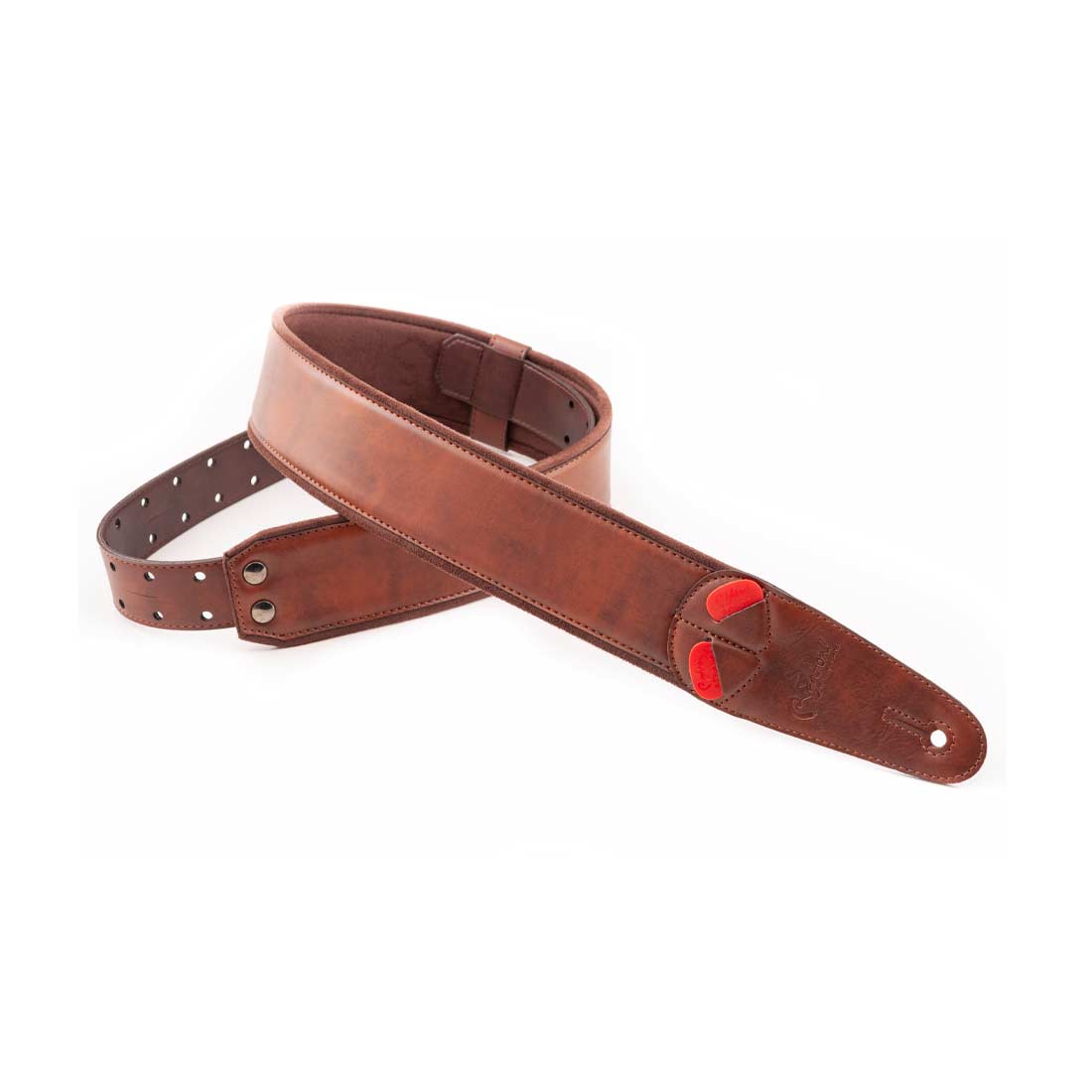 Right On Straps MOJO Charm 60 Brown Guitar Strap