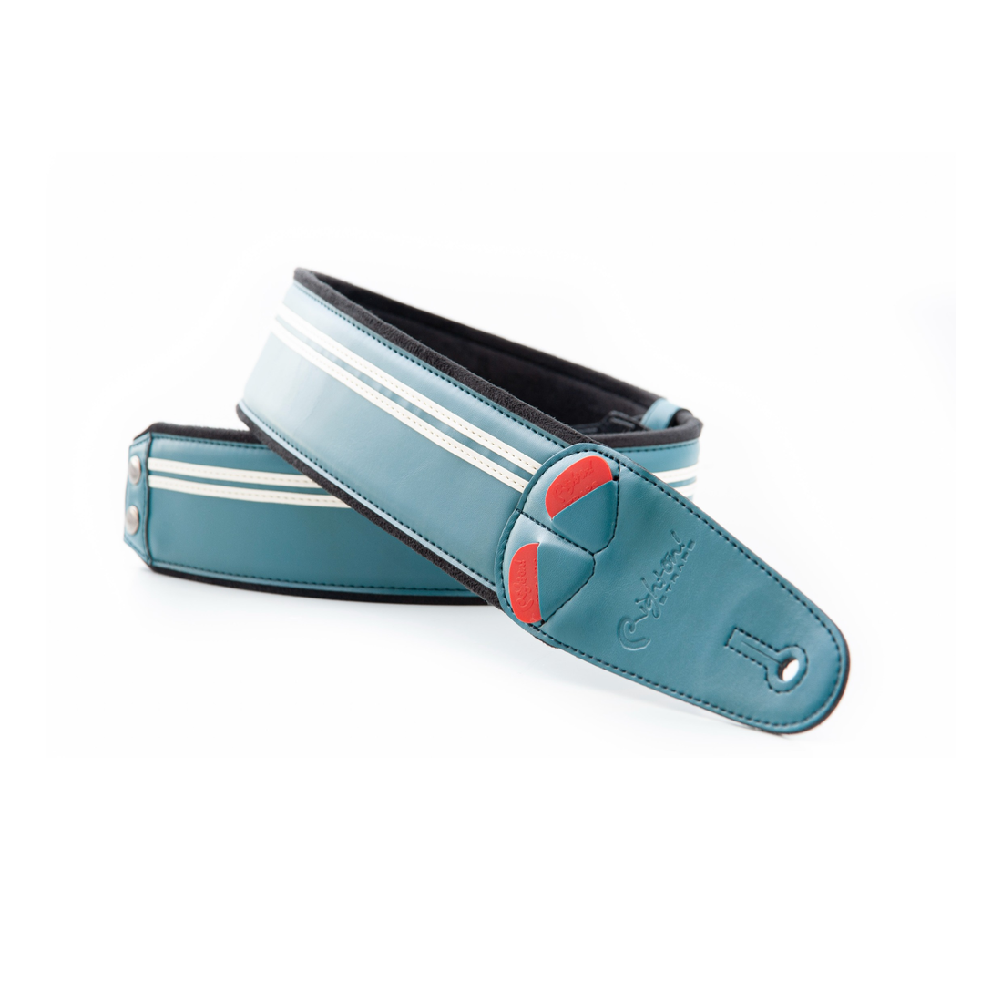Right On Straps MOJO Race 60 Teal Guitar Strap