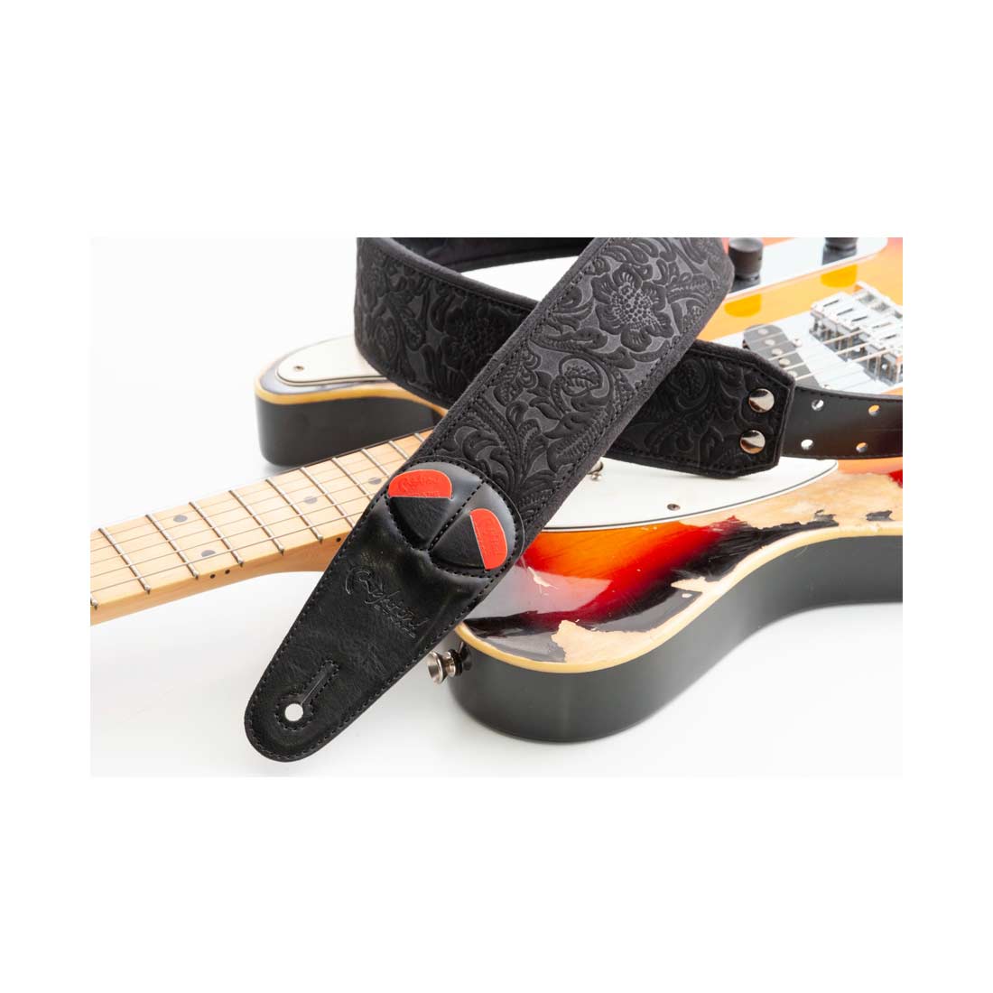 Right On Straps MOJO Sandokan 60 Black Guitar Strap