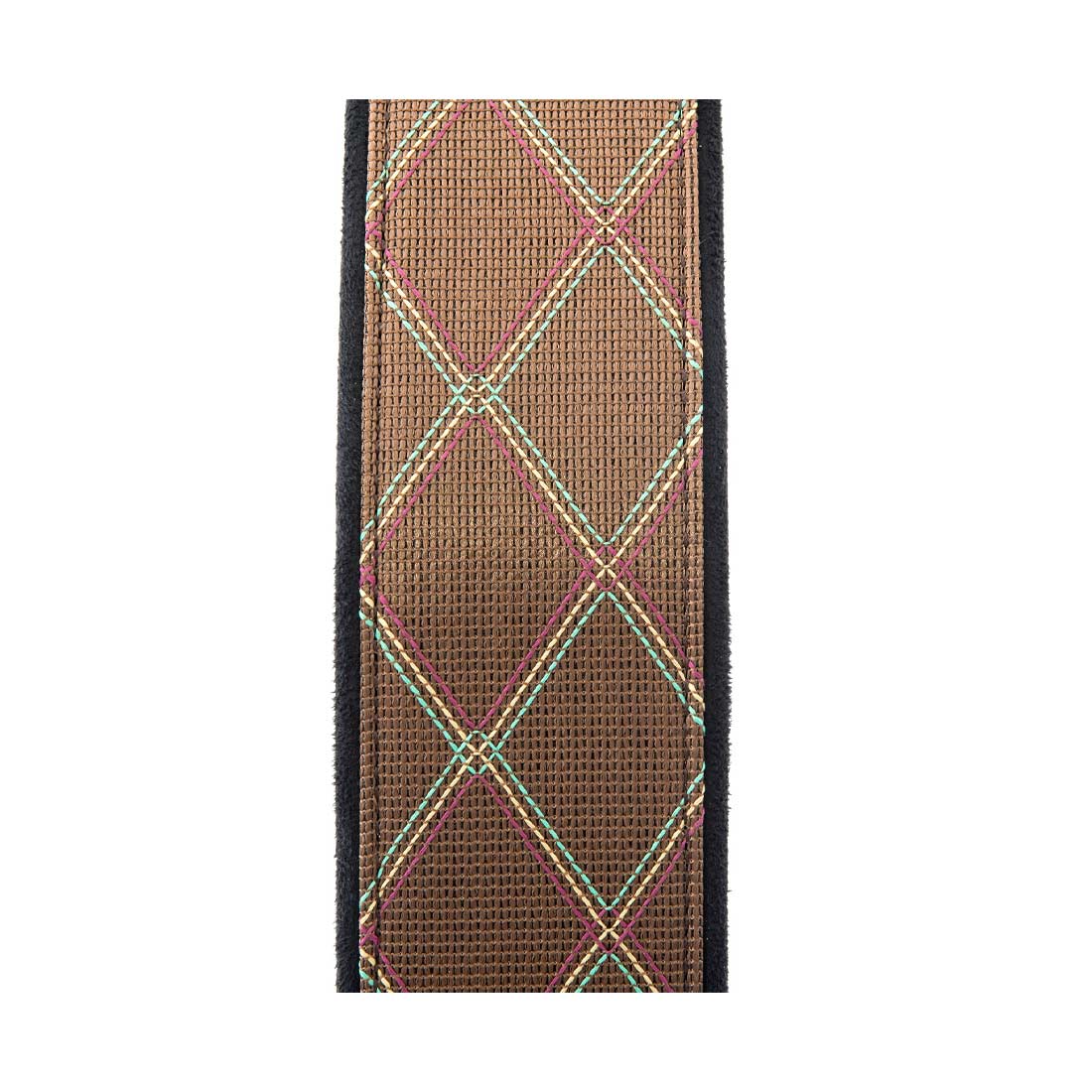 Right On Straps MOJO Diamond Brown Guitar Strap