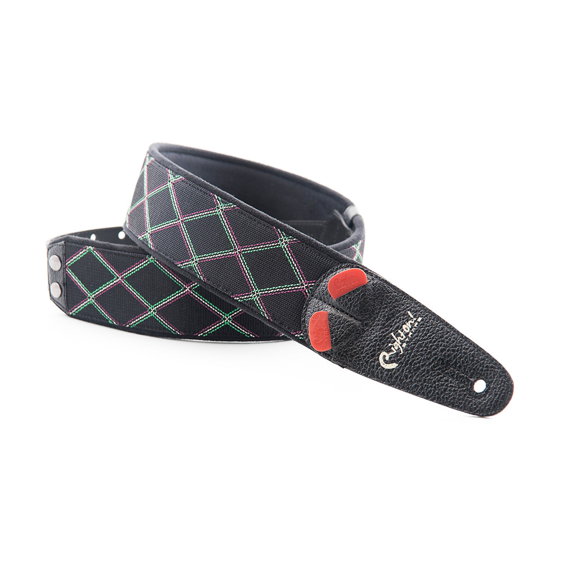 Right On Straps MOJO Diamond Black Guitar Strap