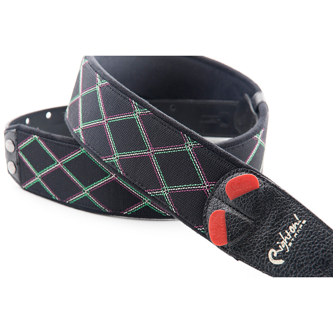 Right On Straps MOJO Diamond Black Guitar Strap
