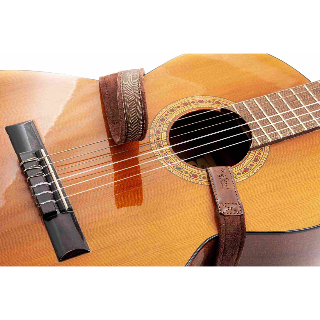 Right On Straps HOOK Classical-Hook Brown Classical Guitar Strap