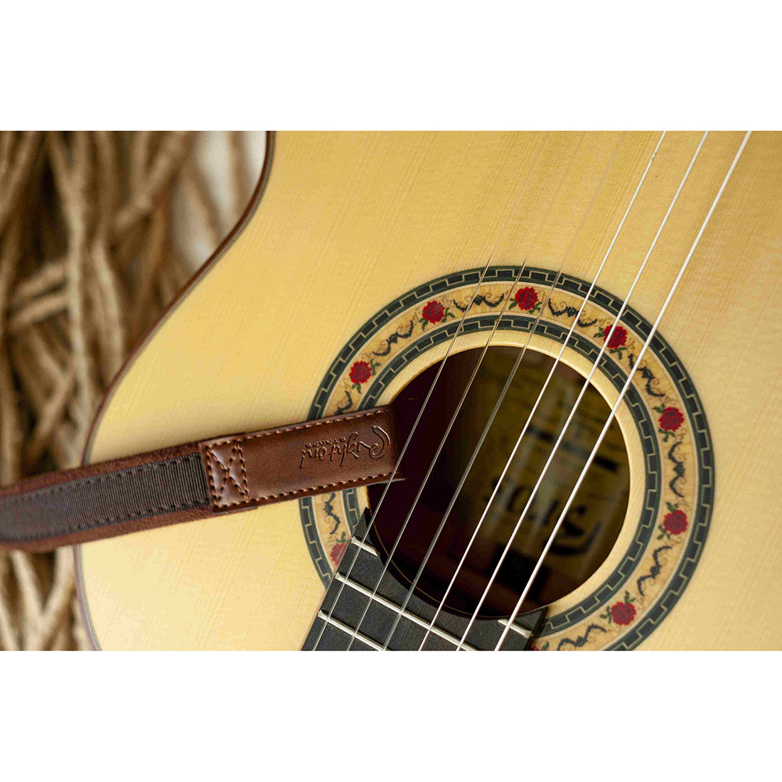 Right On Straps HOOK Classical-Hook Brown Classical Guitar Strap
