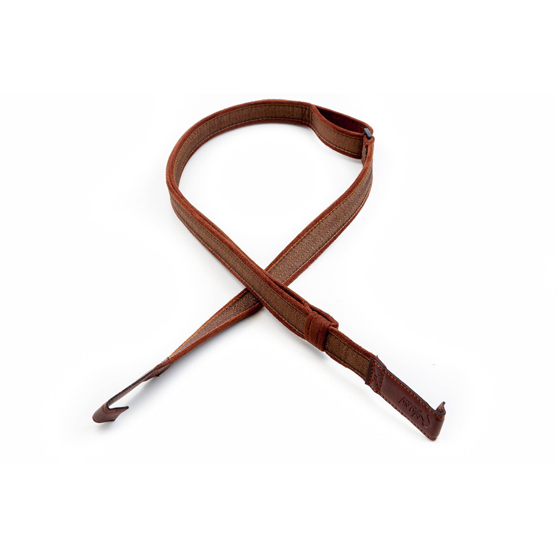 Right On Straps HOOK Classical-Dual-Hook Brown Classical Guitar Strap