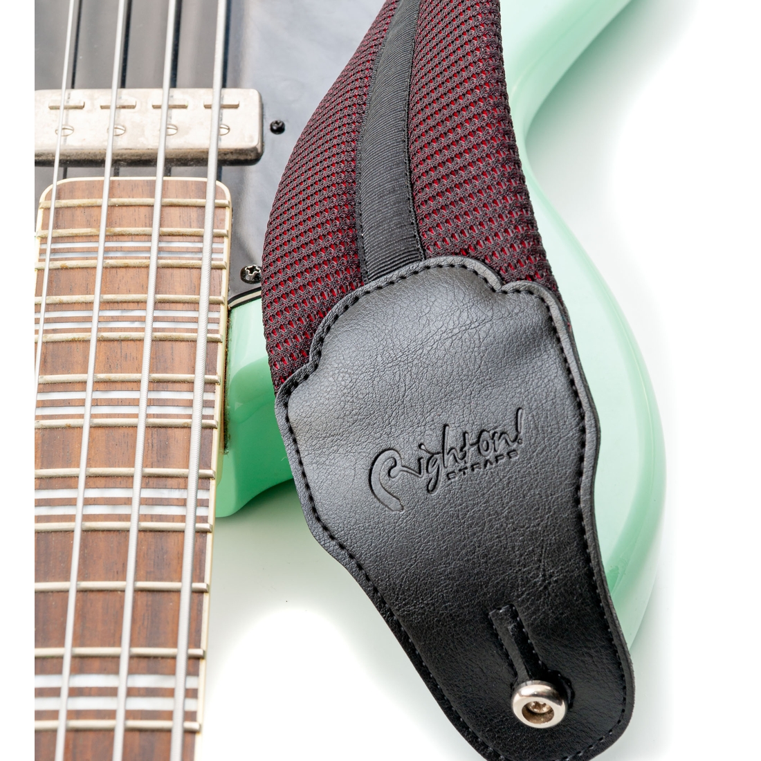 Right On Straps GROOVE Breathe 80 Red Guitar Strap