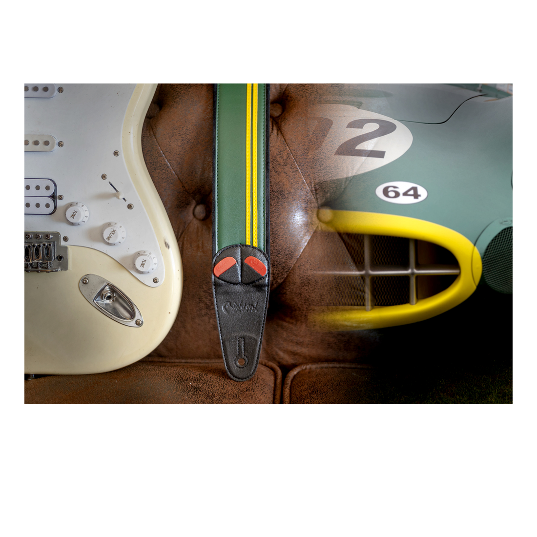 Right On Straps MOJO Race-60 B.R.G. Guitar Strap