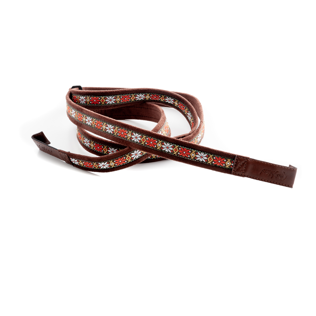 Right On Straps HOOK Classical Dual-Hook-Rumba Brown Classical Guitar Strap