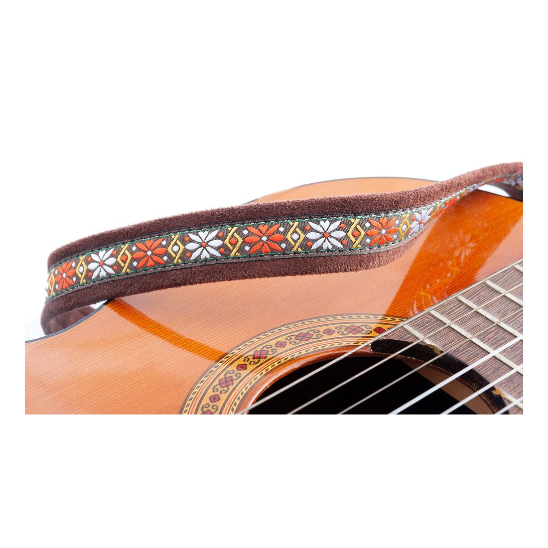 Right On Straps HOOK Classical-Hook-Rumba Brown Classical Guitar Strap