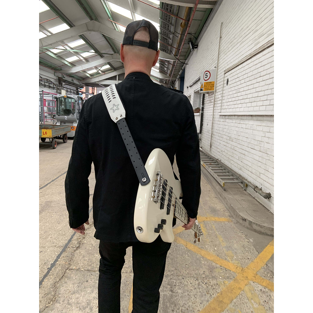Right On Straps GROOVE Paul Turner White Guitar Strap