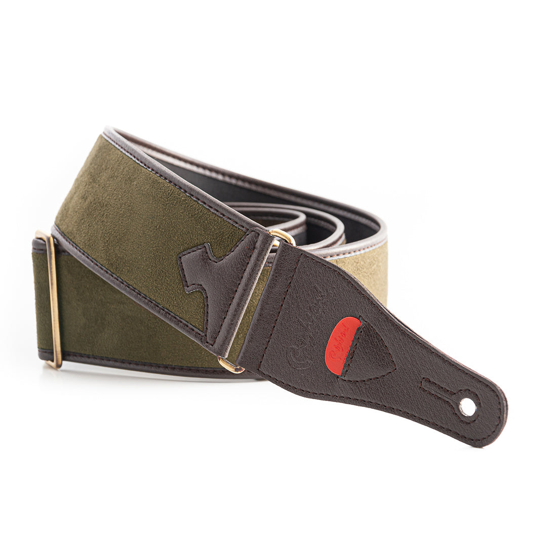 Right On Straps TALISMAN Divine Army Green Guitar Strap