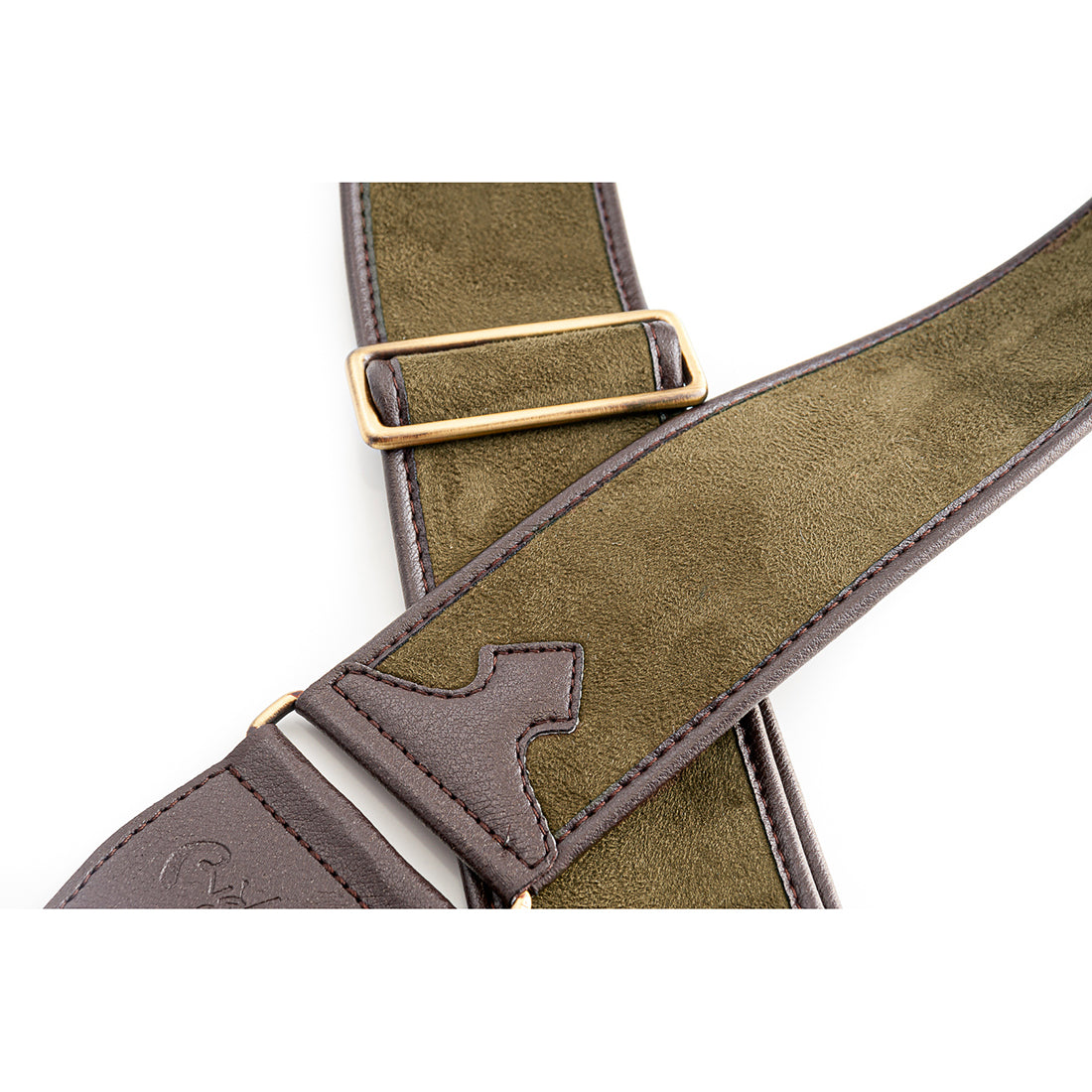 Right On Straps TALISMAN Divine Army Green Guitar Strap