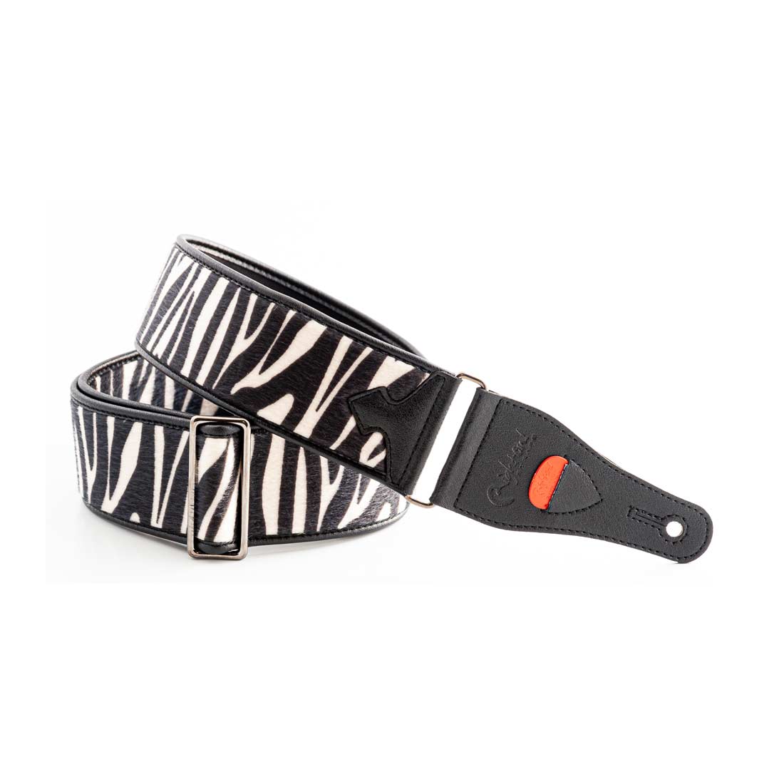 Right On Straps TALISMAN Zebra White Guitar Strap