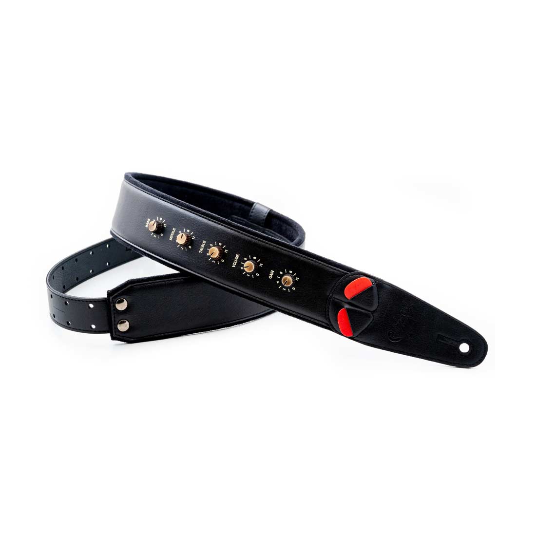 Right On Straps MOJO Spinal Tap Black Guitar Strap