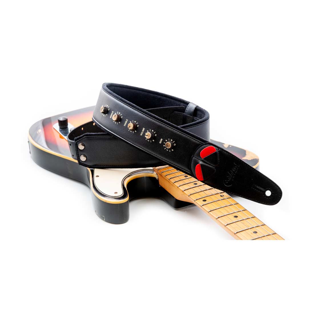 Right On Straps MOJO Spinal Tap Black Guitar Strap