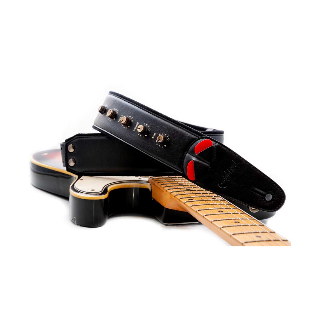 Right On Straps MOJO Spinal Tap Black Guitar Strap