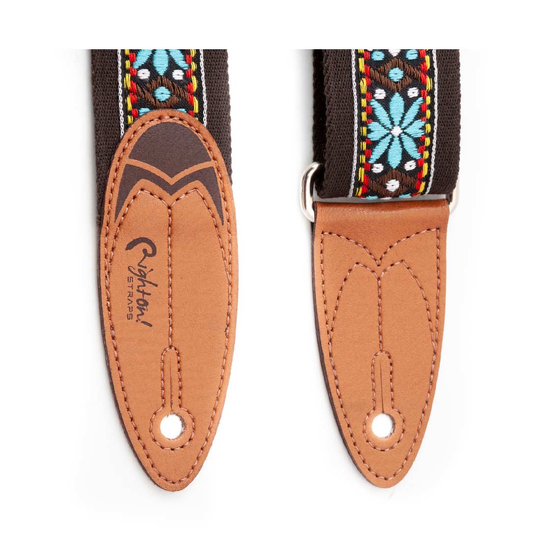 Right On Straps ROADRUNNER Surf Wind Brown Guitar Strap
