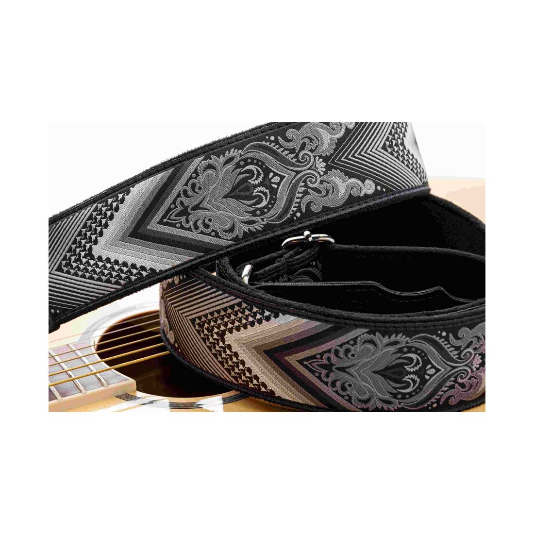 Right On Straps Arrow Black Guitar Strap