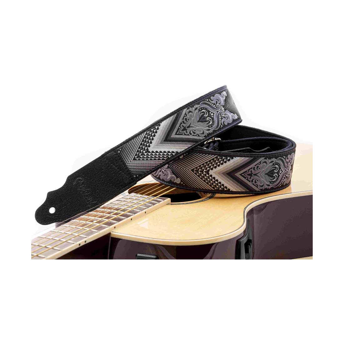 Right On Straps Arrow Black Guitar Strap
