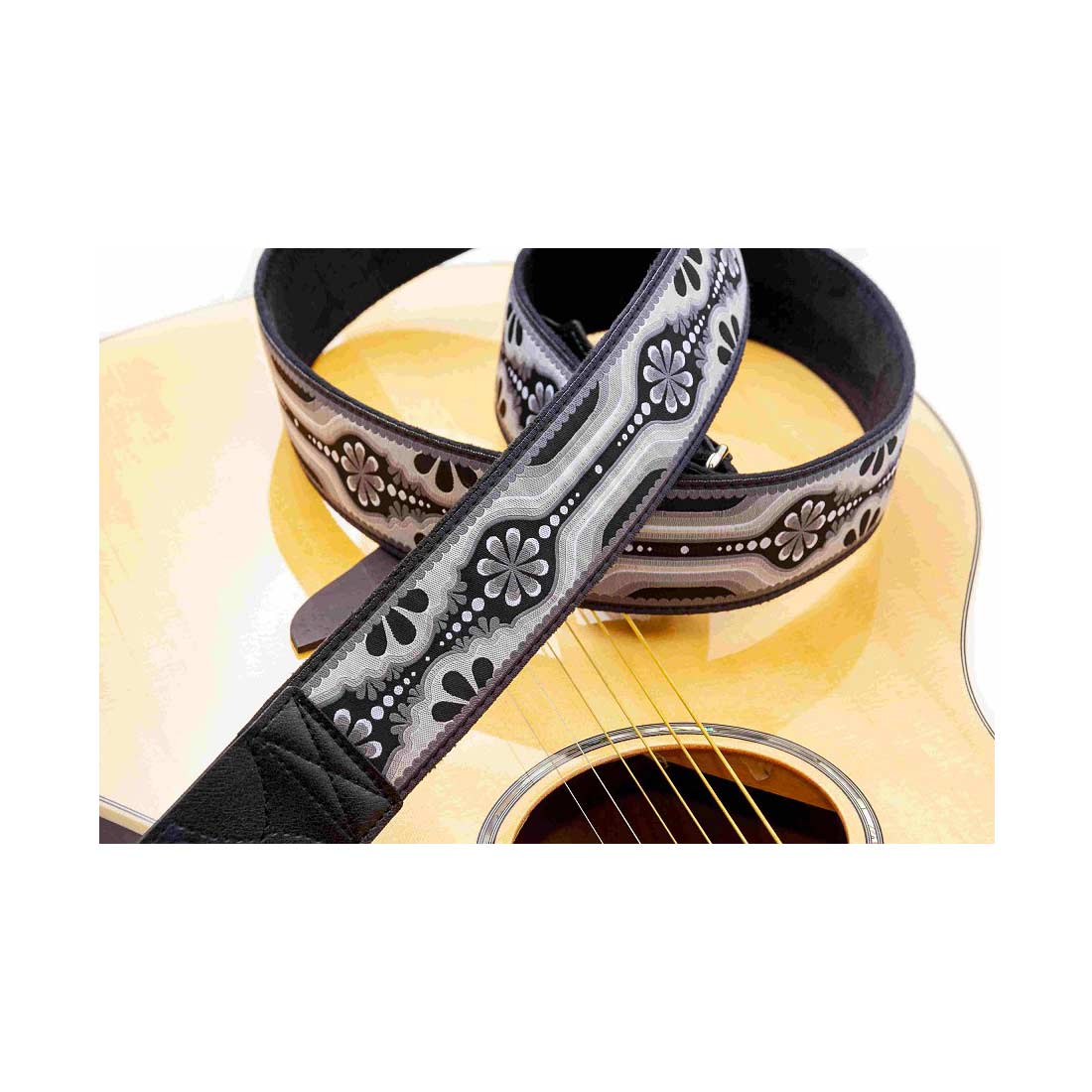 Right On Straps STANDARD PLUS Laurel Black Guitar Strap