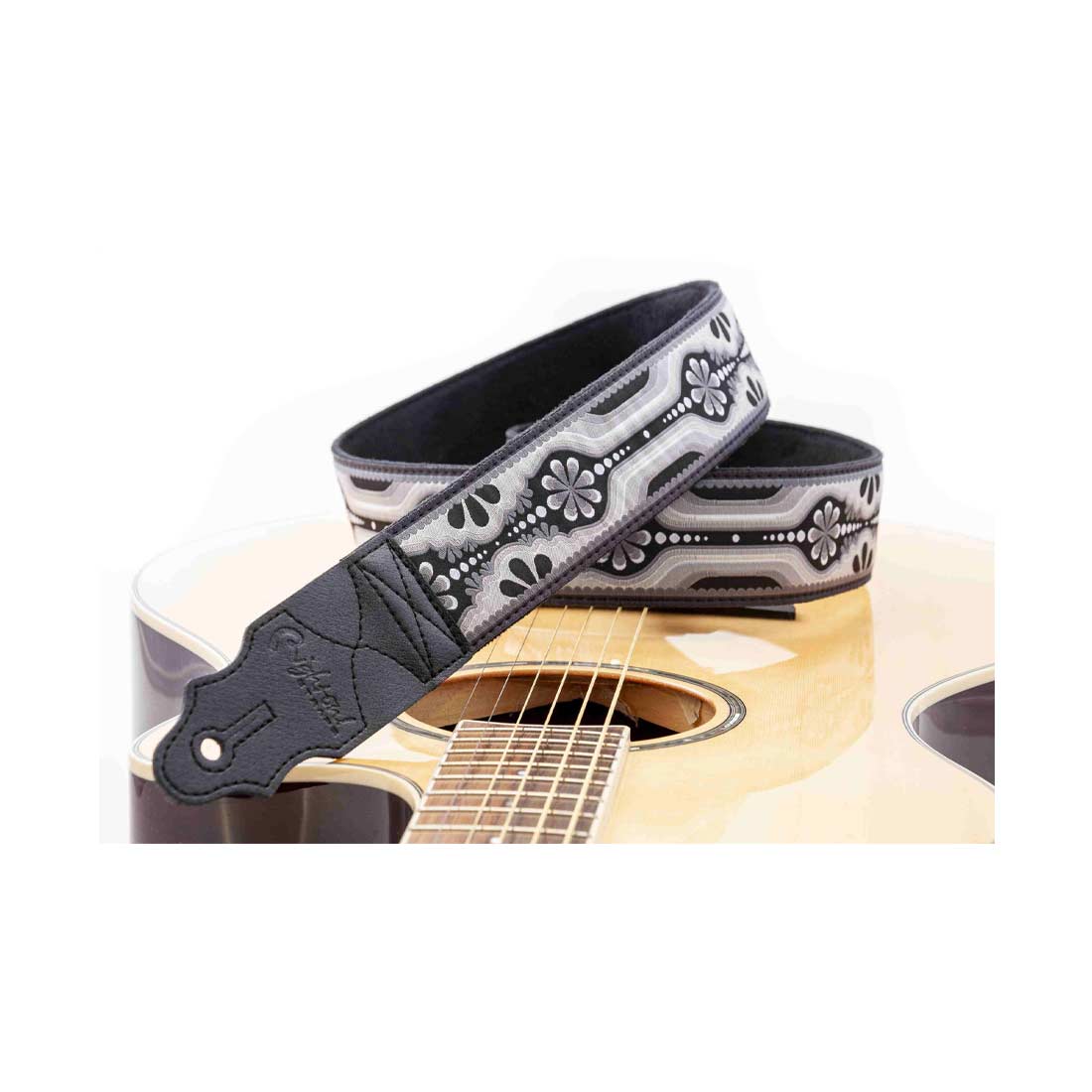 Right On Straps STANDARD PLUS Laurel Black Guitar Strap
