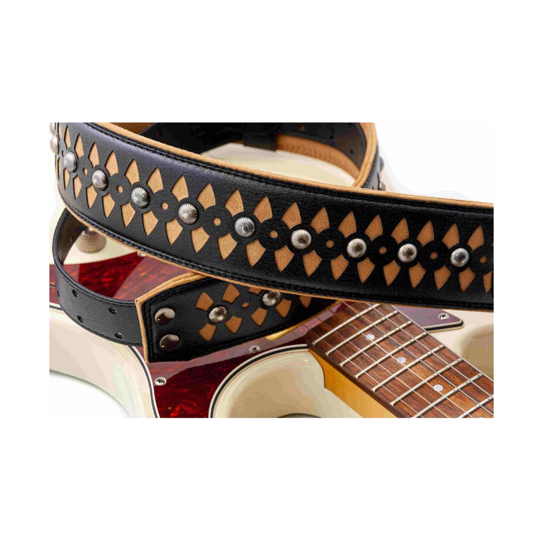 Right On Straps Armour Beige Guitar Strap