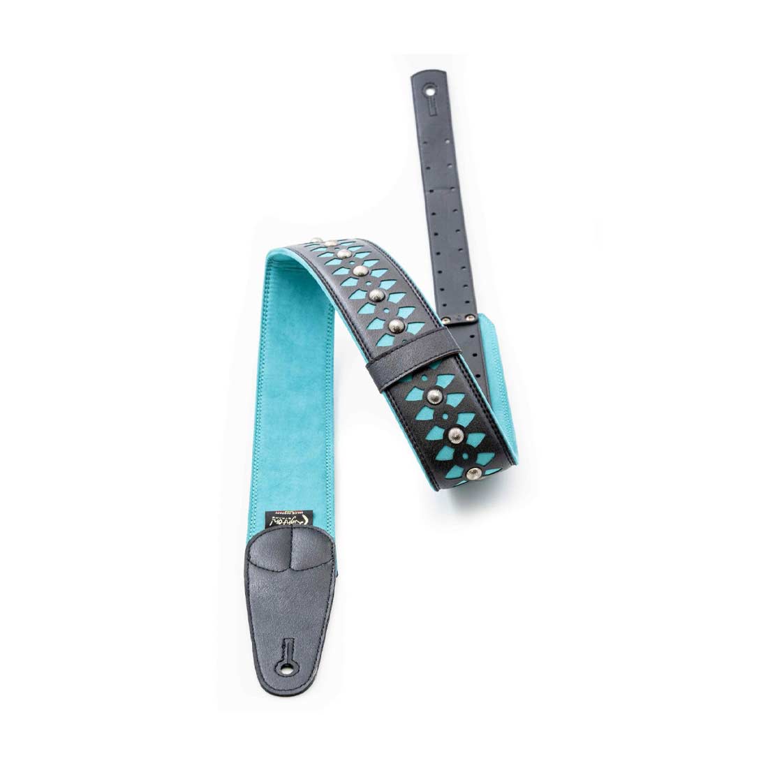 Right On Straps Armour Teal Guitar Strap