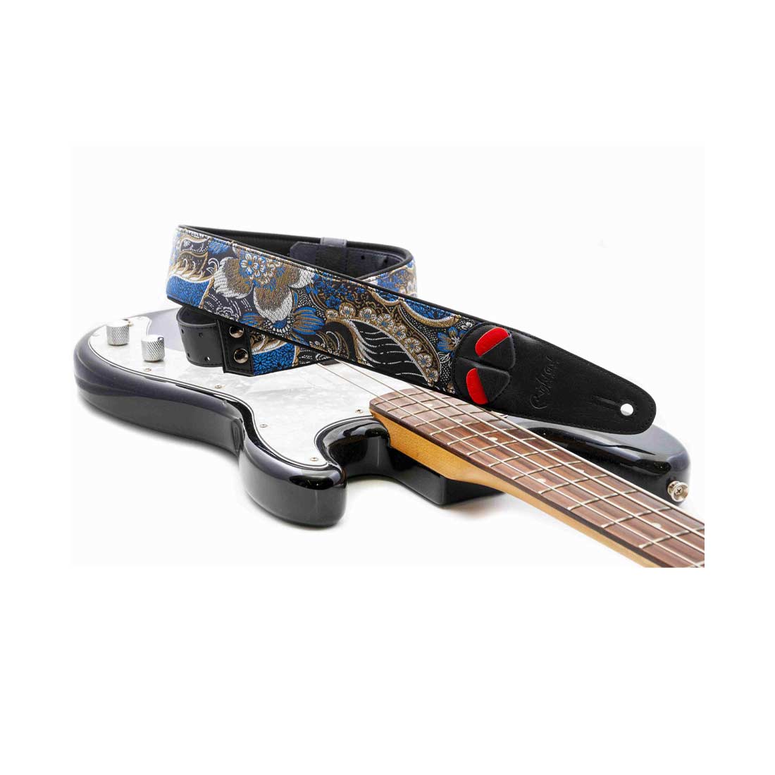 Right On Straps HOKKAIDO Black Guitar Strap