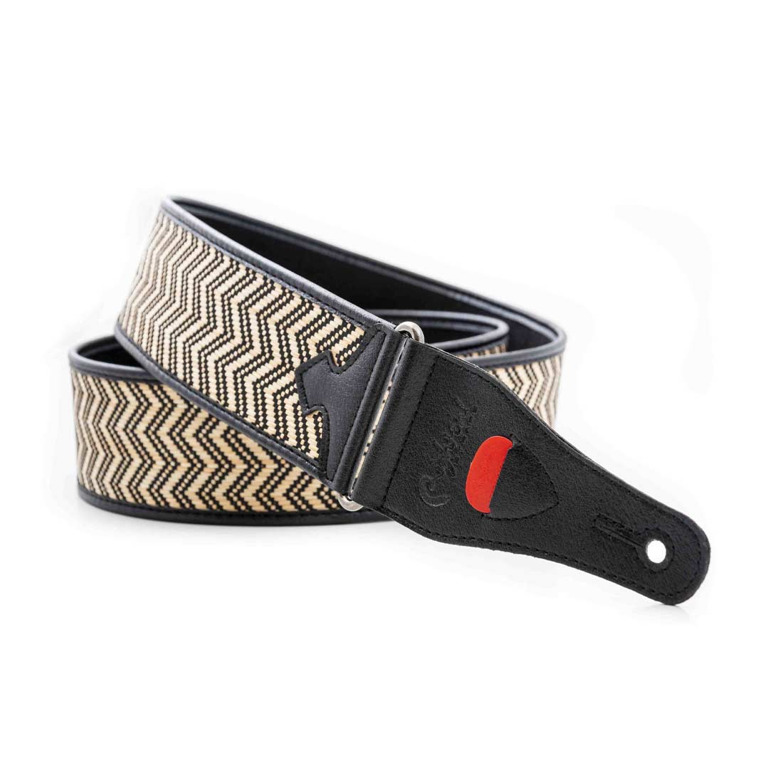 Right On Straps TALISMAN VICTORIA Black Guitar Strap