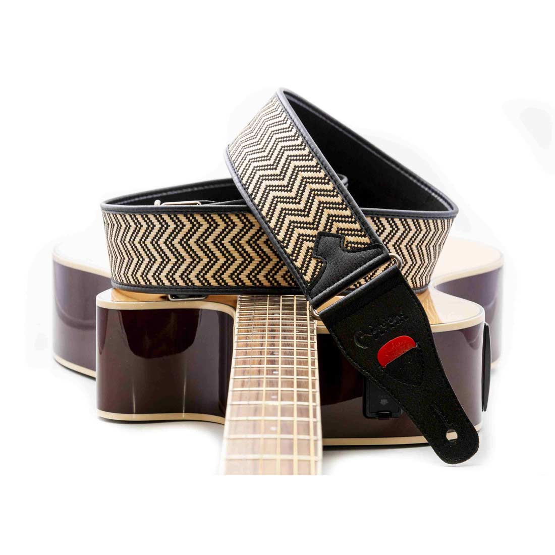 Right On Straps TALISMAN VICTORIA Black Guitar Strap