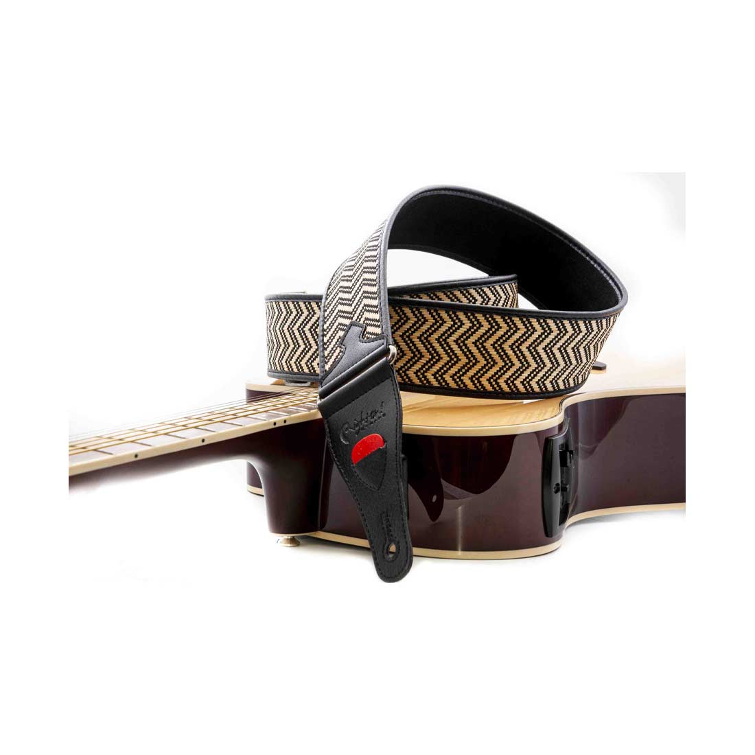 Right On Straps TALISMAN VICTORIA Black Guitar Strap