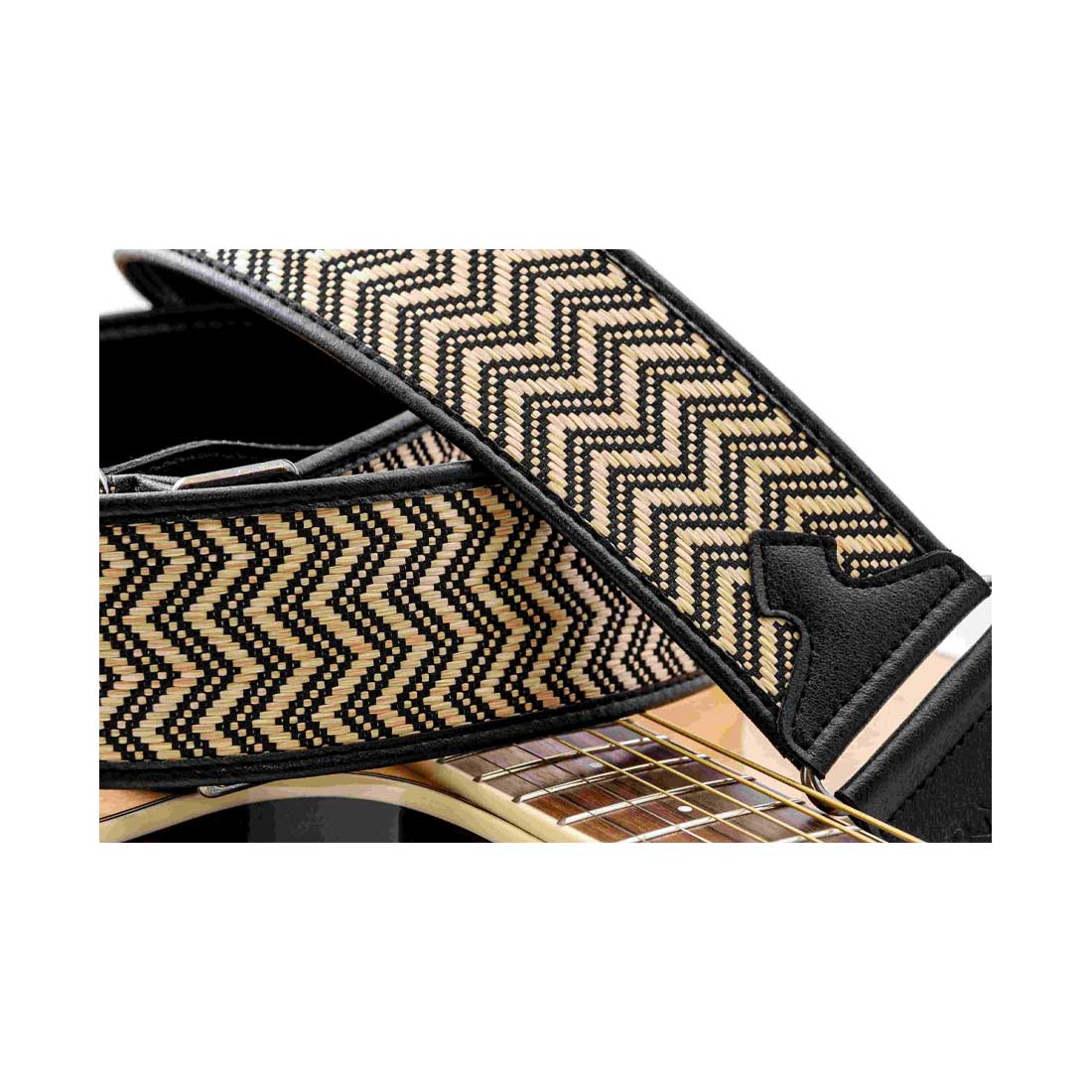 Right On Straps TALISMAN VICTORIA Black Guitar Strap