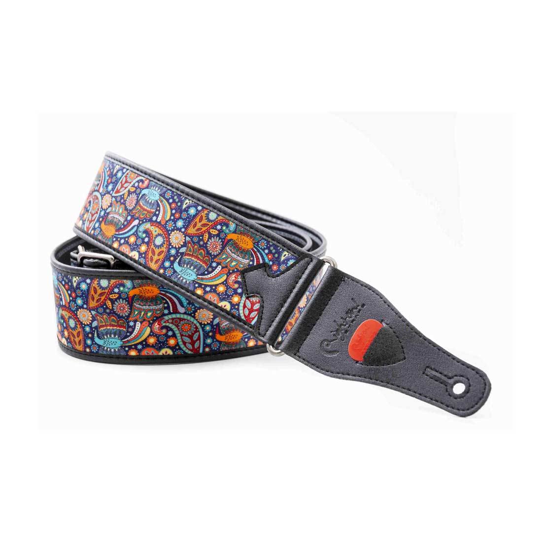 Right On Straps TALISMAN KASHMIR Blue Guitar Strap