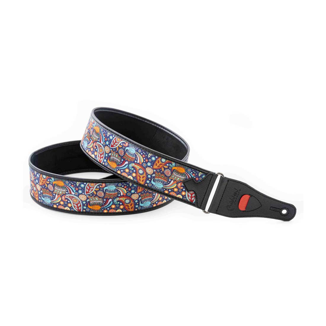 Right On Straps TALISMAN KASHMIR Blue Guitar Strap