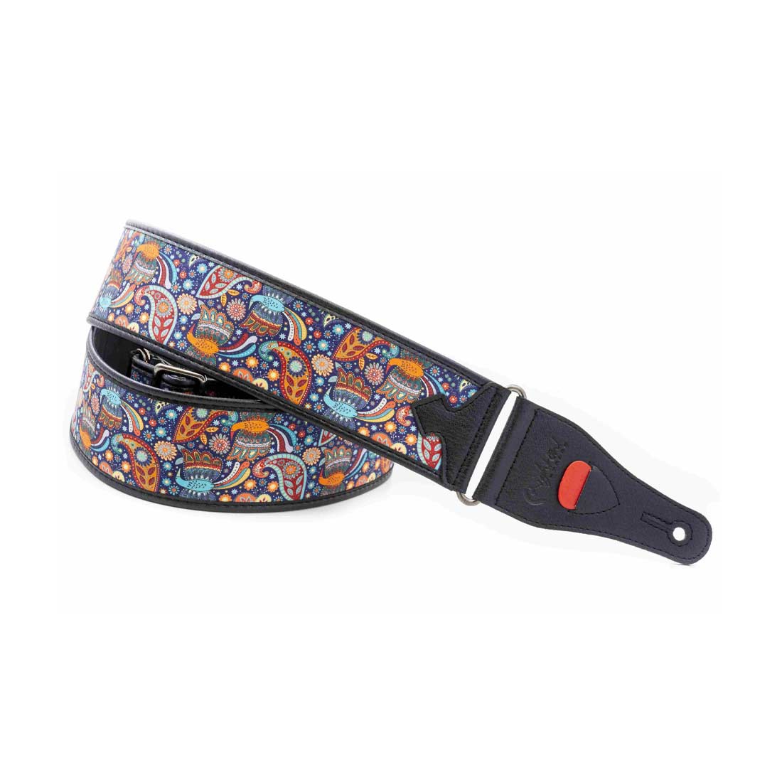 Right On Straps TALISMAN KASHMIR Blue Guitar Strap