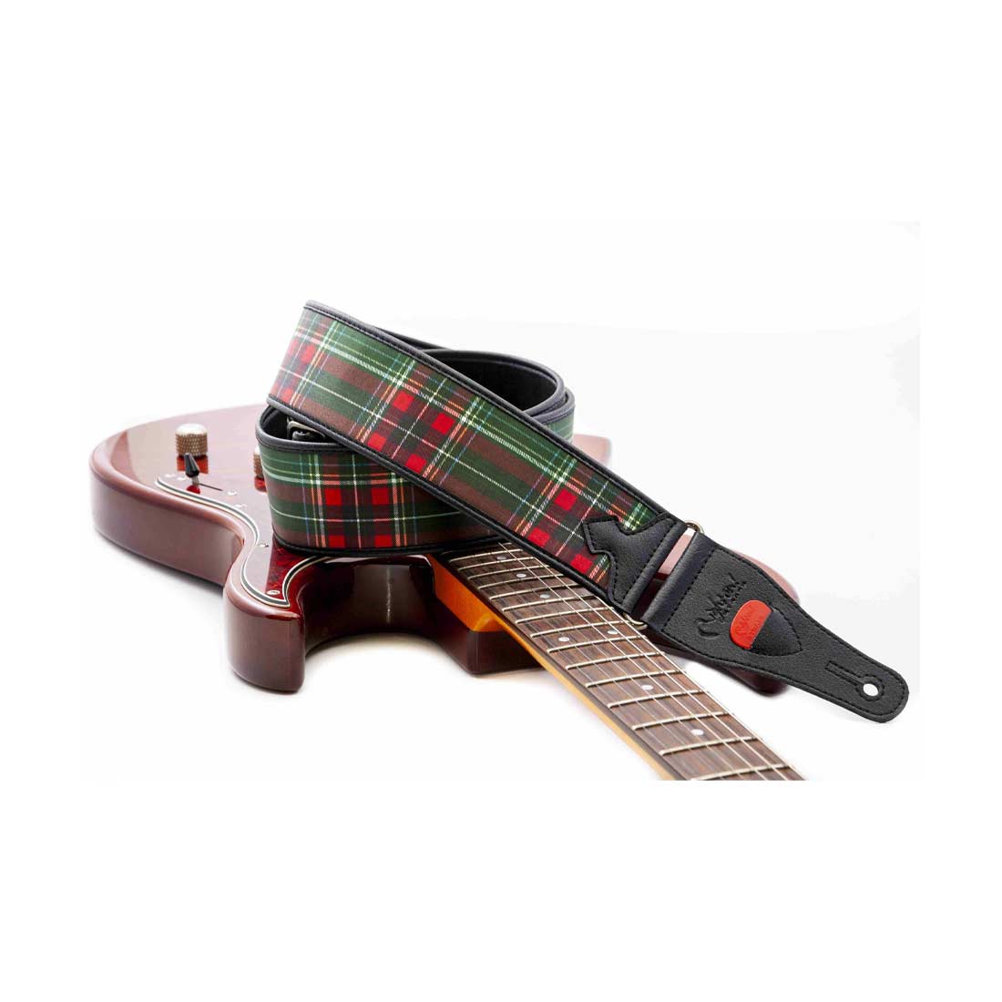 Right On Straps TALISMAN  TARTAN Green Guitar Strap