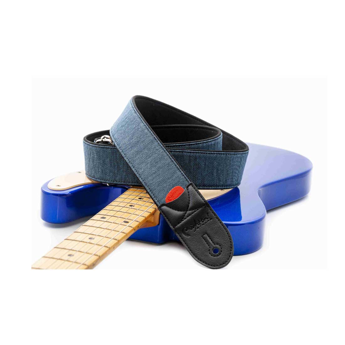 Right On Straps Denim 50 Blue Guitar Strap