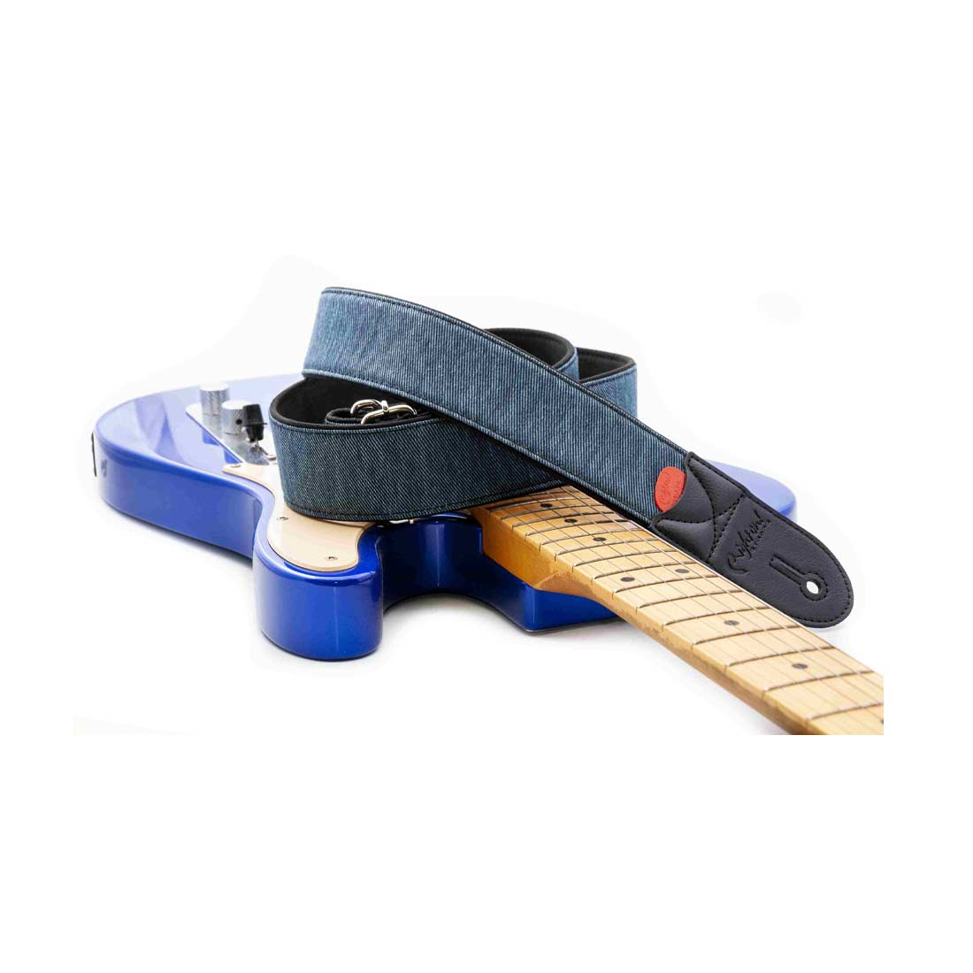 Right On Straps Denim 50 Blue Guitar Strap