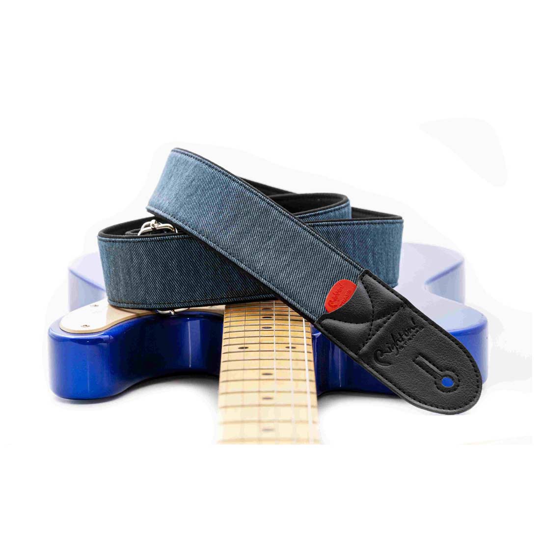 Right On Straps Denim 50 Blue Guitar Strap