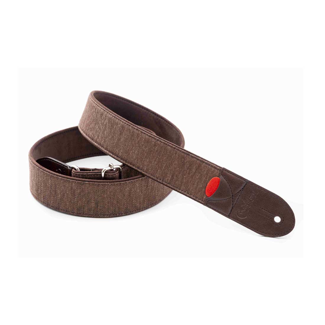 Right On Straps Denim 50 Brown Guitar Strap