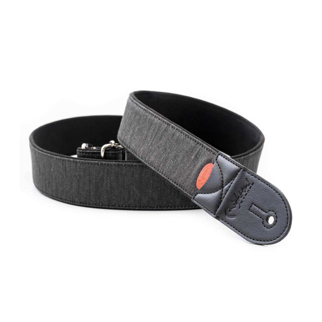 Right On Straps Denim 50 Black Guitar Strap