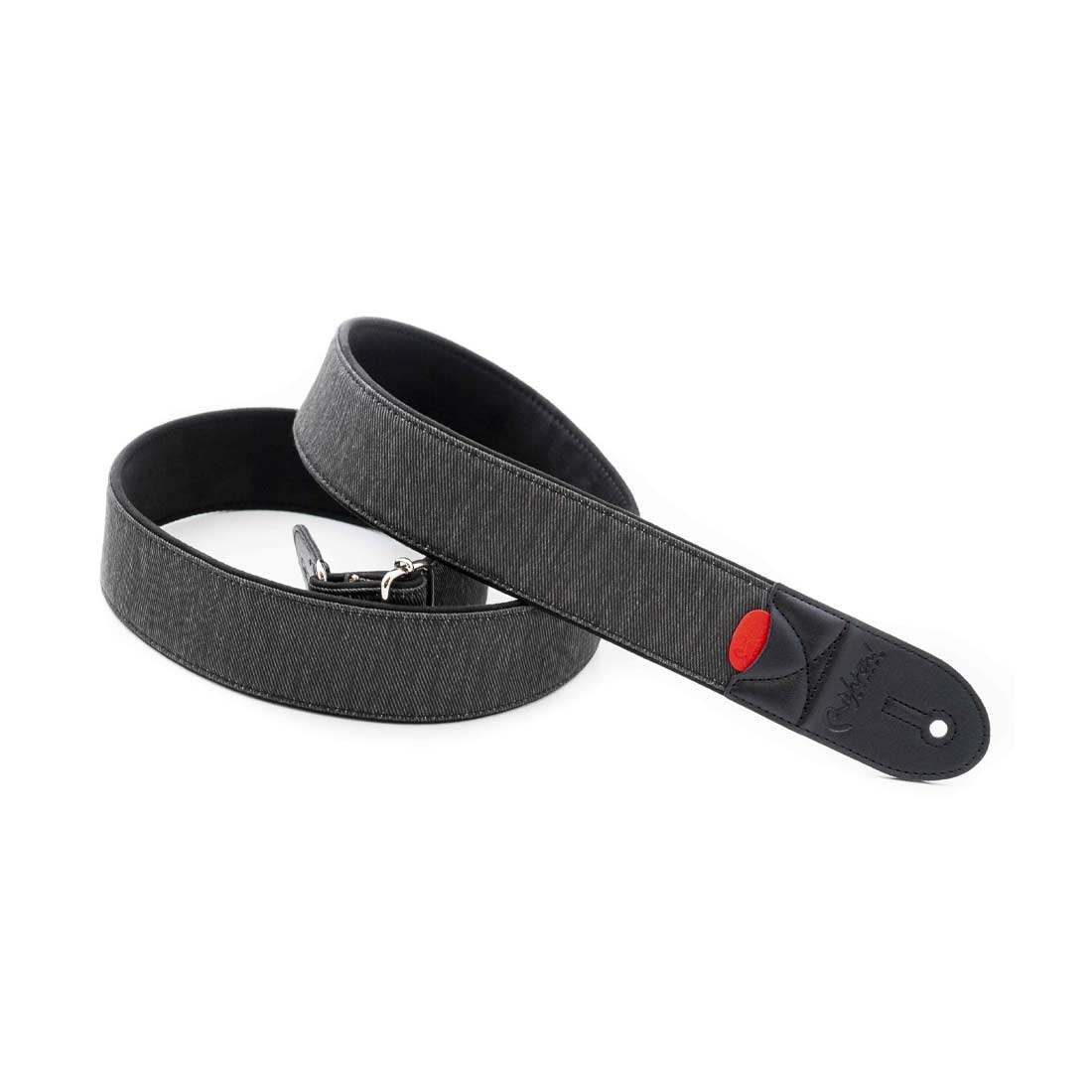 Right On Straps Denim 50 Black Guitar Strap