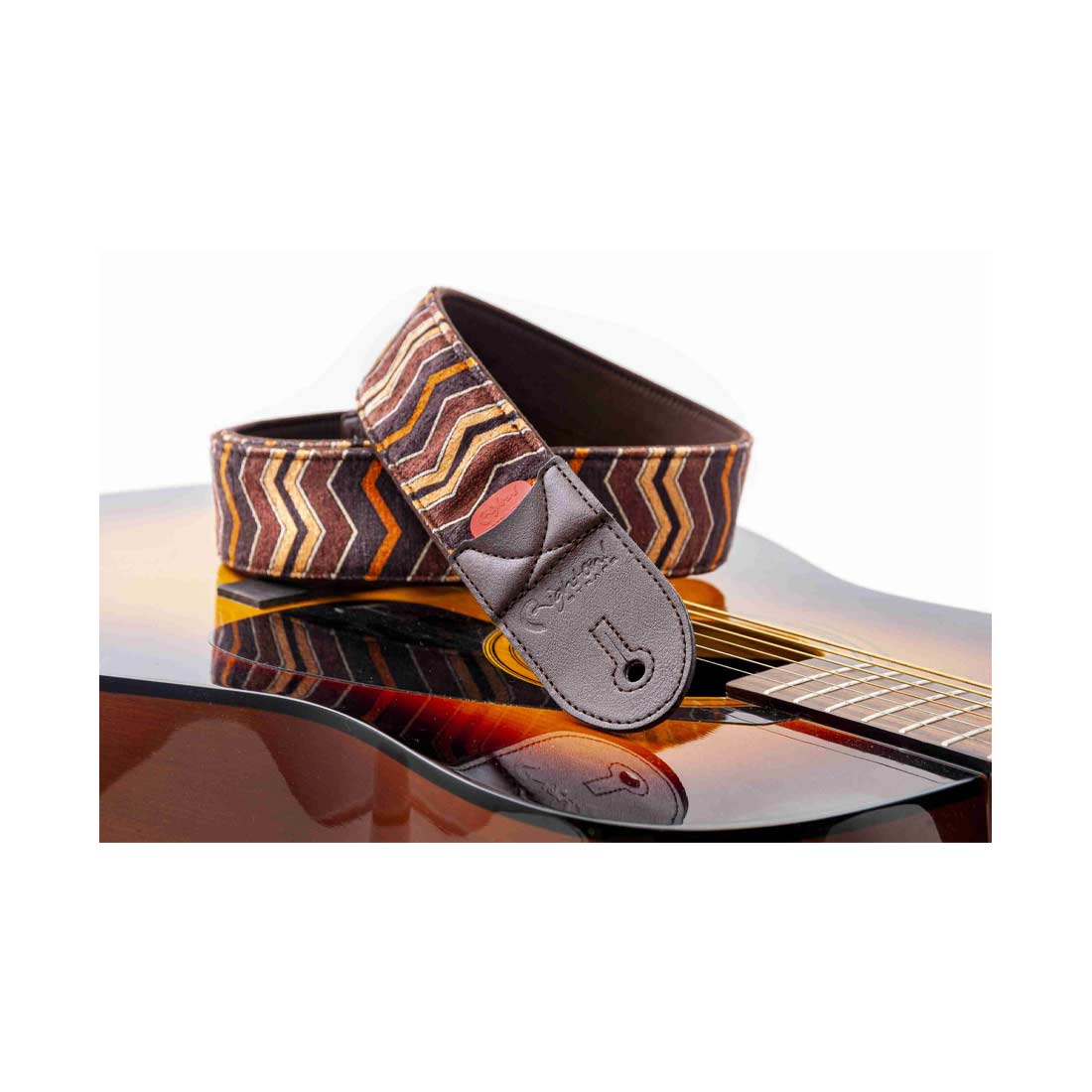 Right On Straps ZIGGY Brown Guitar Strap