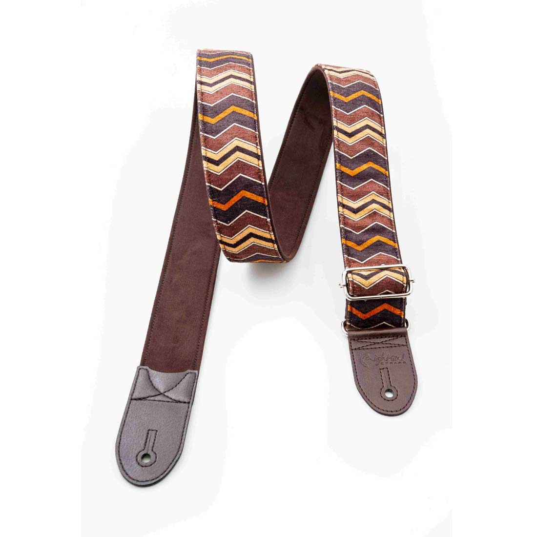 Right On Straps ZIGGY Brown Guitar Strap