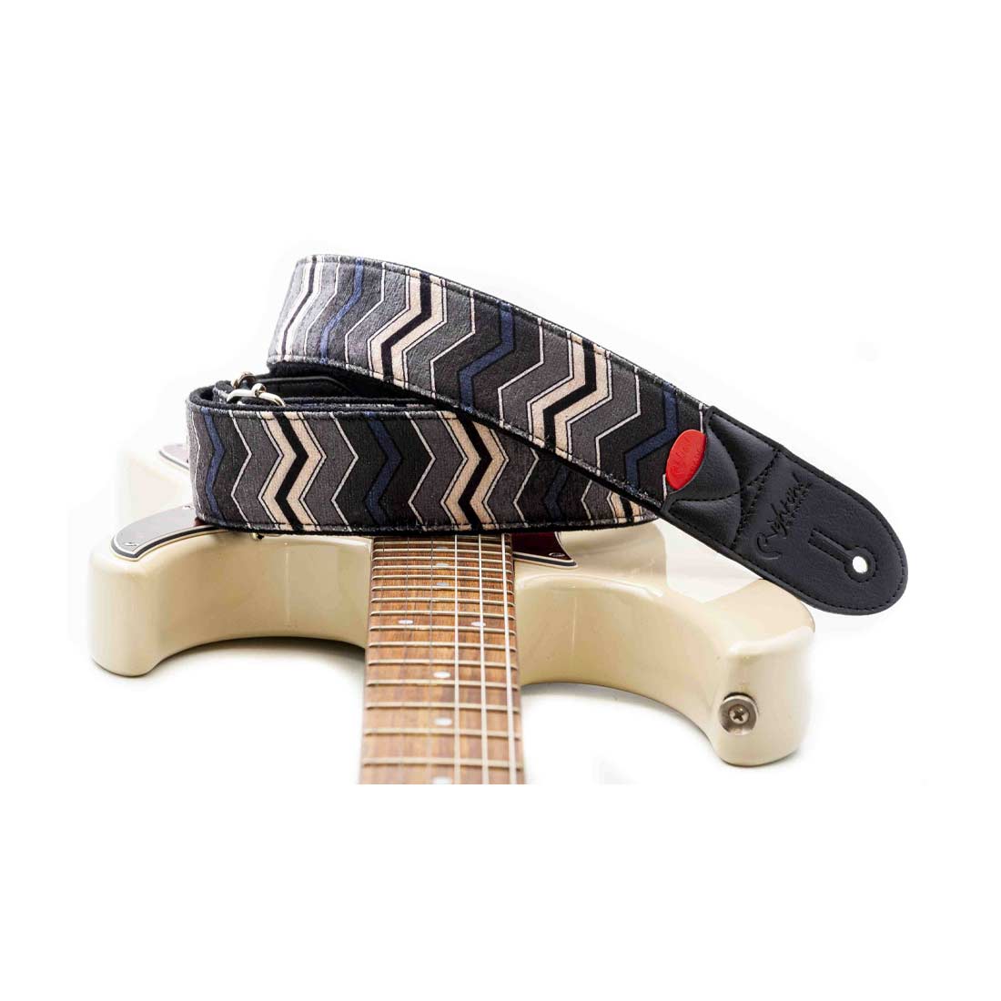 Right On Straps ZIGGY Black Guitar Strap