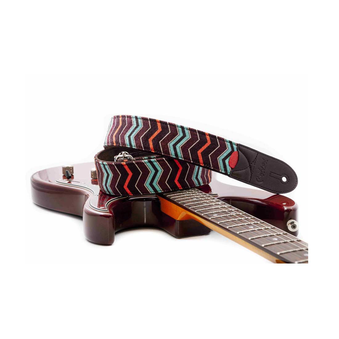 Right On Straps ZIGGY Teal Guitar Strap